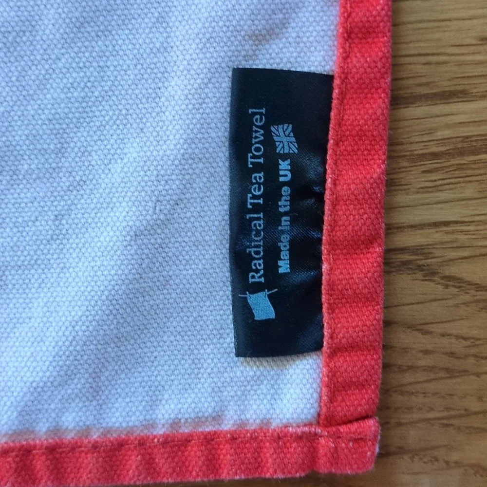 Radical Tea Towel Emma Goldman Revolution Red Kitchen Decor Rebellion
